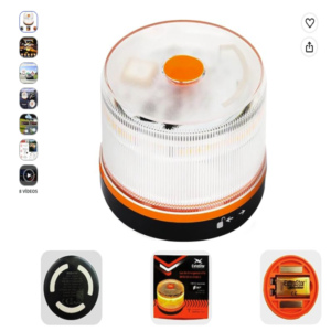 baliza de luz de emergencia v16 homologada hibron extrastar dgt Baliza de luz de emergencia V16 homologada HIBRON EXTRASTAR naranja conectada con GPS