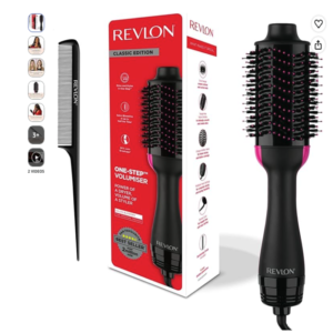 revlon-salon-one-step-original-comb Cepillo secador REVLON Salon One-Step original con su caja y peine de sección incluido