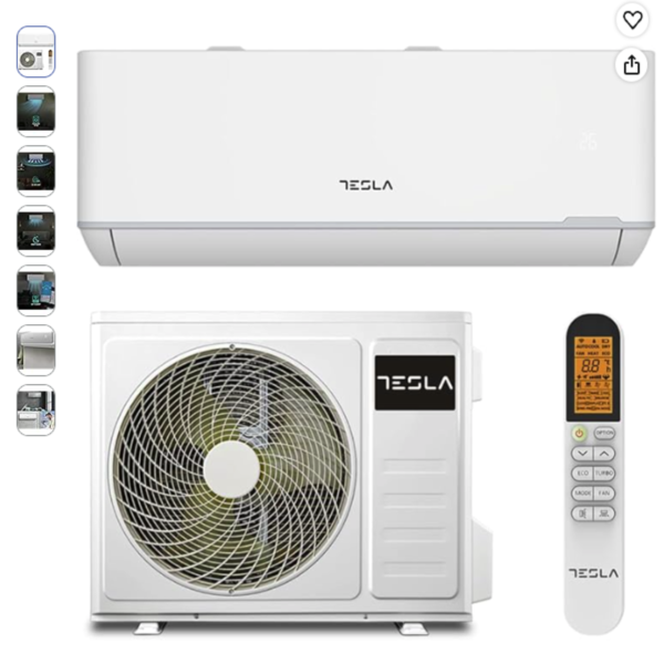 Tesla aire acondicionado inverter split 3000 frigorias con unidad exterior y mando