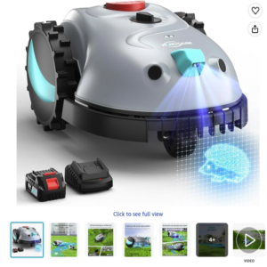 yardcare-v100-robot-cortacesped Robot cortacésped inteligente YARDCARE V100 con batería y cargador en oferta