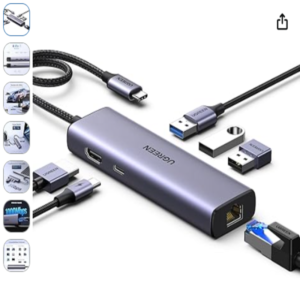 Hub USB C UGREEN 6 en 1 Hub USB C UGREEN 6 en 1 con puertos HDMI Ethernet y USB