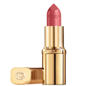 Barra de labios Color Riche L'Oréal Paris Barra de labios color riche l'oréal paris en tono 110 Made in Paris con envase dorado elegante.