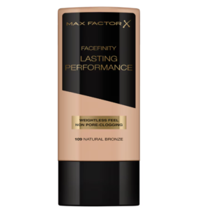 Base de maquillaje Max Factor Lasting Performance en oferta Base de maquillaje Max Factor Lasting Performance tono 109 Natural Bronze de larga duración
