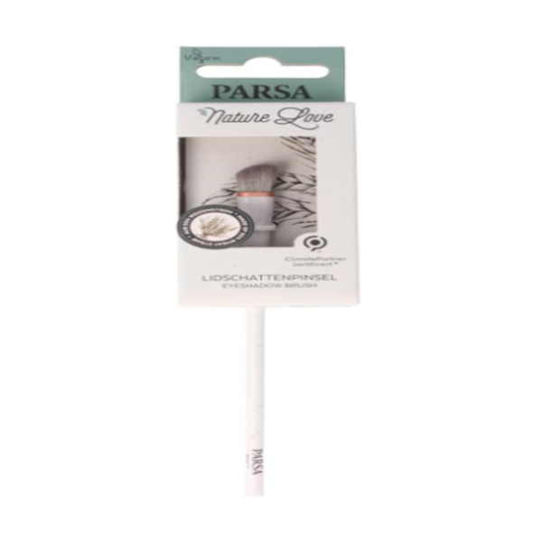 Brocha para sombras de ojos Nature Love Parsa de mango biodegradable con paja de trigo.