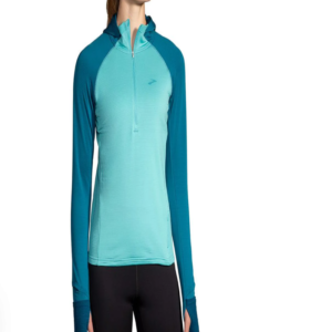 Brooks Notch Thermal Hoodie 2.0 Mujer Sudadera Brooks Notch Thermal Hoodie 2.0 Mujer turquesa