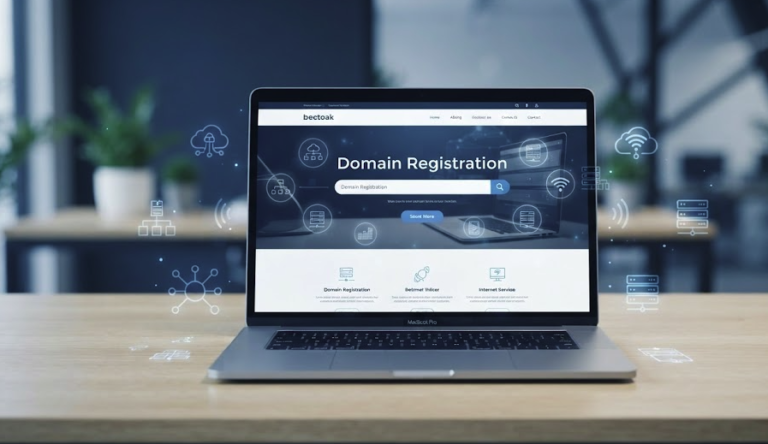 Guía esencial para elegir el mejor hosting web 6 Profesional trabajando en el ordenador para la elección de hosting web y registro de dominios