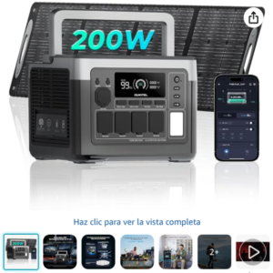 Estación de energía portátil 1800w OUKITEL P1000PLUS con panel solar de 200w