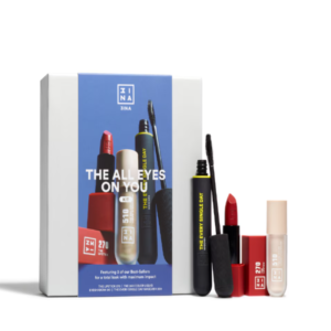 Estuche The All Eyes On You Kit 3INA Set de Maquillaje Vegano Estuche The All Eyes On You Kit 3INA con máscara de pestañas, sombra líquida y labial
