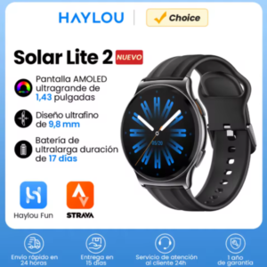 Haylou Solar Lite 2 smartwatch Haylou Solar Lite 2 smartwatch con pantalla AMOLED de 1,43 pulgadas