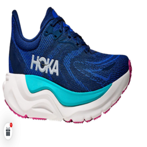 Hoka Arahi 8 mujer azul vista de perfil Zapatillas running Hoka Arahi 8 de mujer color azul en oferta