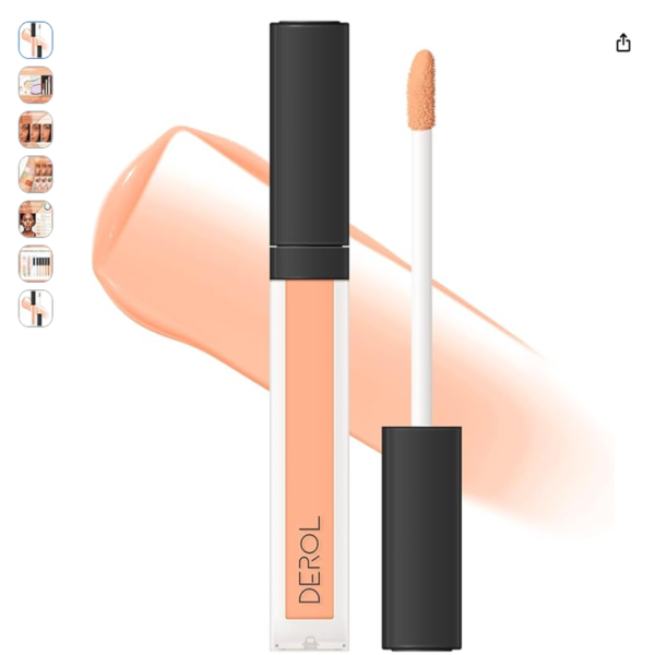 Envase y aplicador con muestra de tono del jempet corrector de color de base de corrector de color orange