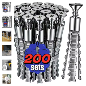 Kit de tornillos de expansión metálicos para paredes huecas bricolaje Kit de tornillos de expansión metálicos para paredes huecas y tacos autorroscantes
