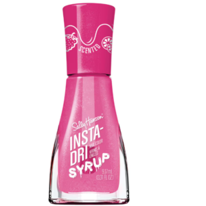 Laca de uñas Sally Hansen Insta Dri Syrup Jammin Jellies en envase rosa translúcido