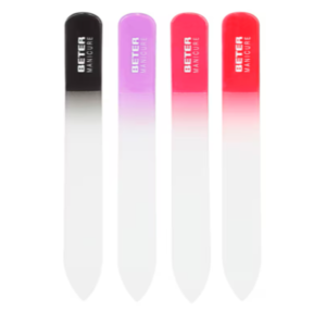Lima de uñas Beter de vidrio templado varios colores