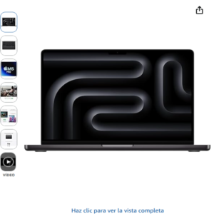 MacBook Pro 14 M5 Pro 24 GB 1 TB SSD en color Negro Espacial con pantalla Liquid Retina XDR.