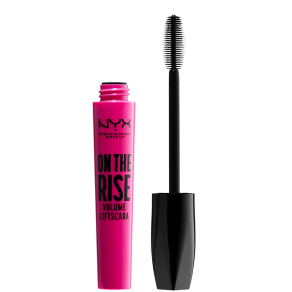 mascara de pestanas on the rise Máscara de pestañas on the rise de NYX Professional Makeup junto a su cepillo