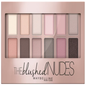 Maybelline Blushed Nudes paleta de sombras de ojos con 12 tonalidades románticas