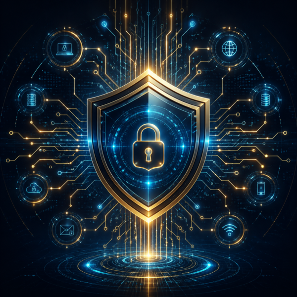 NordVPN el mejor servicio vpn para privacidad online Panel de control de NordVPN mostrando la activación del mejor servicio vpn con un escudo de protección digital.