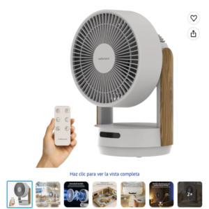 Mellerware Brizy Desk 360 Silence Ventilador de Mesa Silencioso en oferta Mellerware Brizy Desk 360 Silence Ventilador de Mesa Silencioso en color claro con mando a distancia