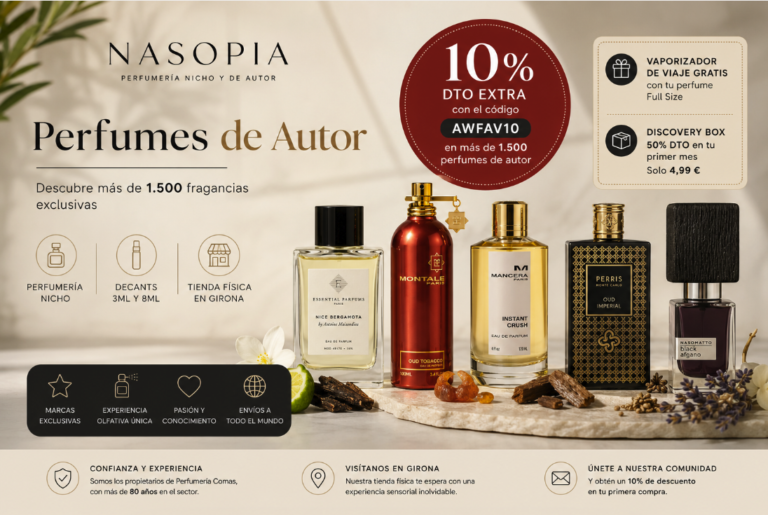 Selección de perfumes nicho de Nasopia