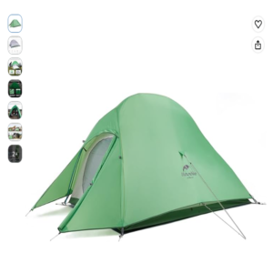 Tienda domo ultraligera Naturehike Nube 1 Tienda de campaña para una persona Naturehike Nube 1 en color verde
