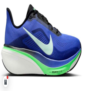 Nike Pegasus 42 azul zapatilla running con detalle verde flúor