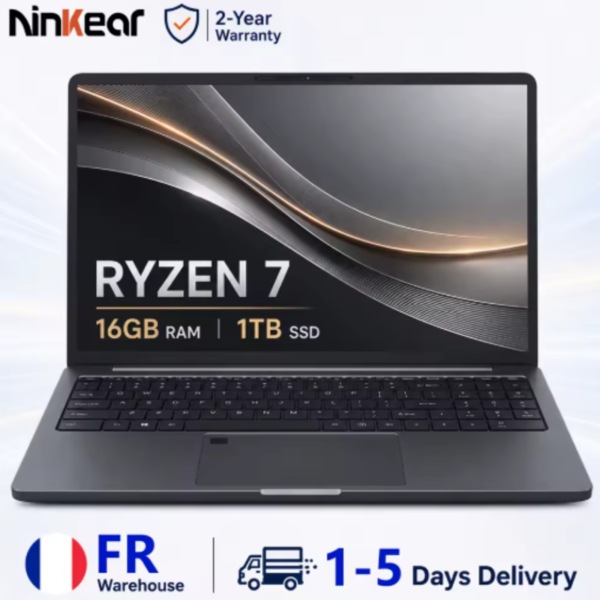 Ninkear A15 Plus Portátil Ryzen 7 Ninkear A15 Plus portátil Ryzen 7 con 16GB RAM y 1TB SSD