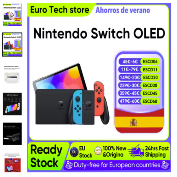 Nintendo Switch OLED oferta especial Consola Nintendo Switch OLED blanca con pantalla mejorada de 7 pulgadas