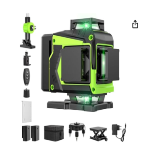 Nivel láser verde 16 líneas Pdgrid Nivel láser verde 16 líneas Pdgrid autonivelante con todos sus accesorios de montaje.