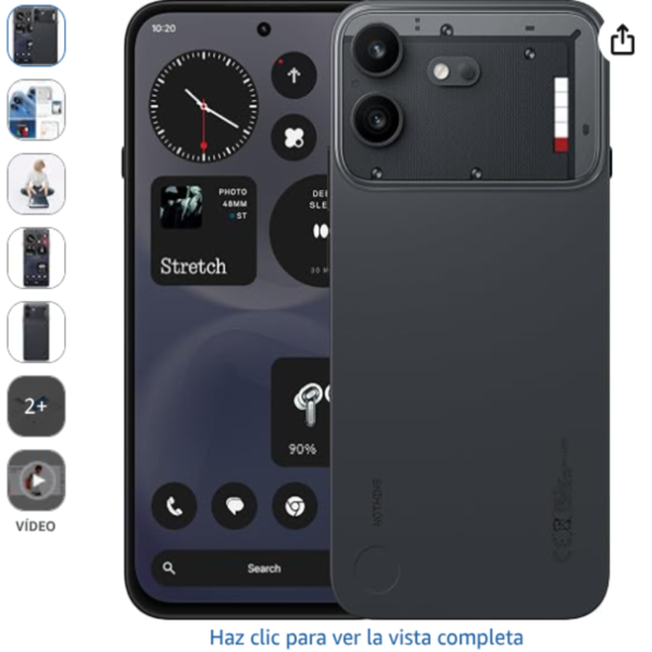 Nothing Phone (4b) smartphone Android 16 con pantalla amoled y glyph bar