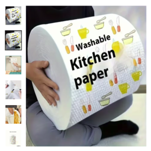 Paño de cocina de una sola vez en oferta de verano Rollo gigante de Paño de cocina de una sola vez de papel lavable