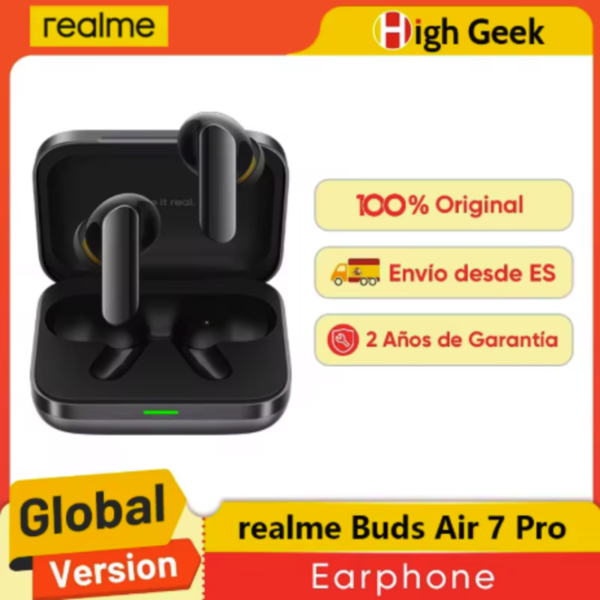 realme Buds Air 7 Pro realme Buds Air 7 Pro auriculares inalámbricos en color Metallic Grey