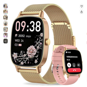 Reloj Inteligente Mujer con Llamadas Bluetooth y WhatsApp en oferta Reloj Inteligente Mujer con Llamadas Bluetooth y WhatsApp color dorado y rosa