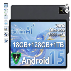 Tablet Android 15 de 10 pulgadas color gris Tablet Android 15 de 10 pulgadas color gris