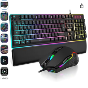 Teclado y ratón gaming RedThunder K10 con retroiluminación RGB