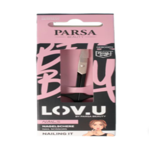 Tijeras para uñas Parsa Lov.U Tijeras para uñas Parsa Lov.U de acero inoxidable en color negro mate
