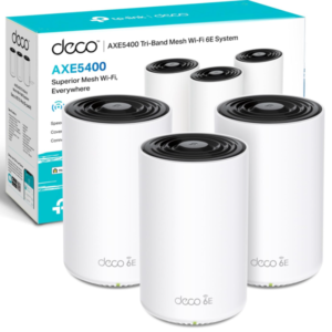 Pack de 3 dispositivos TP-Link Deco XE75 Pro TP-Link Deco XE75 Pro sistema WiFi Mesh de 3 unidades