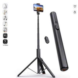 ANXRE 180cm Trípode y Palo Selfie ANXRE 180cm Trípode Palo Selfie color negro con control remoto