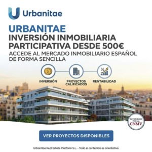 Plataforma de inversión inmobiliaria en España con Urbanitae desde 500 euros