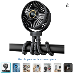 Ventilador para cochecito TUNISE con clip y trípode desmontable