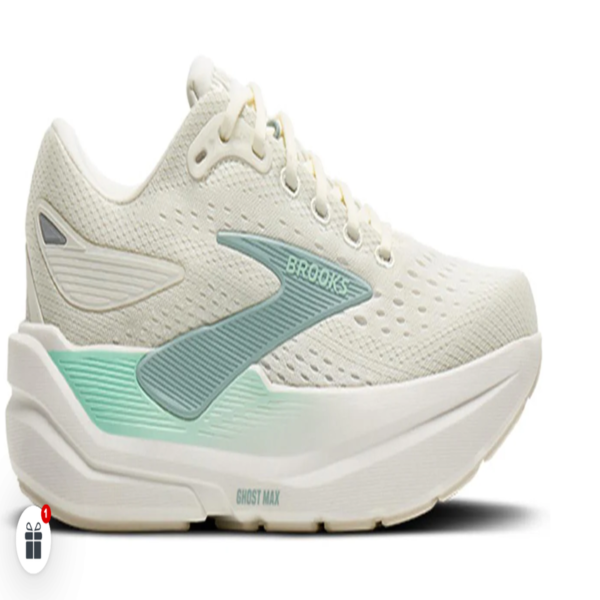 Zapatillas Brooks Ghost Max 3 running mujer Zapatillas Brooks Ghost Max 3 Mujer color crema y turquesa