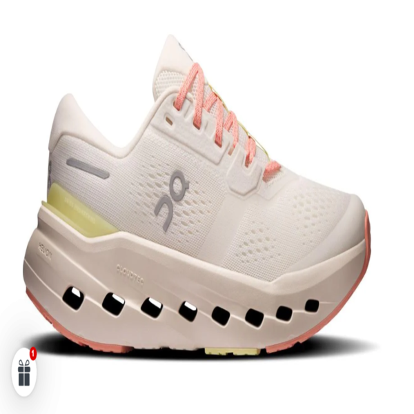 Zapatillas On Cloudrunner 3 running mujer Zapatillas On Cloudrunner 3 Mujer color crudo con detalles coral