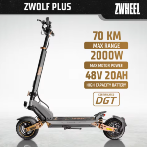 Patinete eléctrico ZWheel Zwolf Plus todoterreno con Certificado DGT