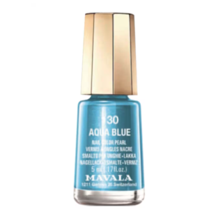 Mavala Color Aqua Blue 30 esmalte de uñas azul perlado de 5 ml