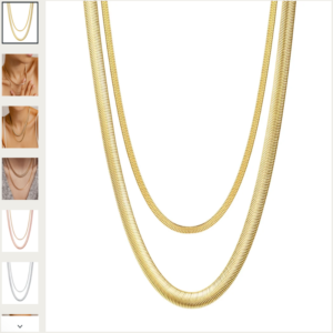 Snake Chain Necklace Set de Hey Happiness