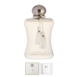 Valaya Parfums de Marly Eau de Parfum en oferta Frasco de perfume Valaya Parfums de Marly Eau de Parfum blanco con borlas