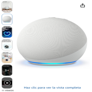 Amazon Echo Dot altavoz inteligente con Alexa blanco