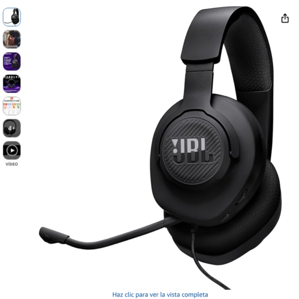 JBL Quantum 100M2 auriculares gaming con micrófono desmontable