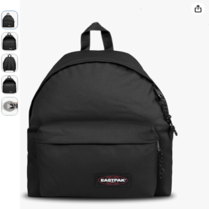 Mochila eastpak padded pakr negra de 24 litros de capacidad